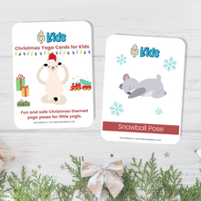 Load image into Gallery viewer, Christmas Themed Yoga Cards for Kids
