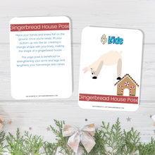 Load image into Gallery viewer, Christmas Themed Yoga Cards for Kids