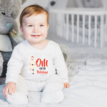 Load image into Gallery viewer, OM For The Holidays Baby short Sleeve Onesie