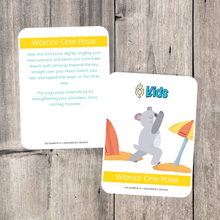Load image into Gallery viewer, Beach Yoga Cards for Kids