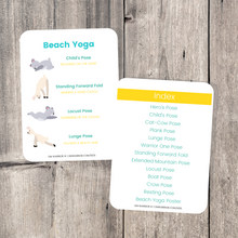 Load image into Gallery viewer, Beach Yoga Cards for Kids