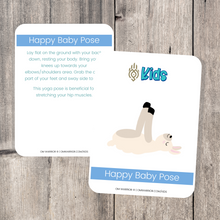 Load image into Gallery viewer, Whether you are a parent practicing yoga with your child, an educator, or a kids yoga teacher, this is a wonderful resource for children to build their own yoga and mindfulness practice. Use these cards as warm-up activities, brain breaks, a transition between activities, or simply as a fun and easy yoga sequence.