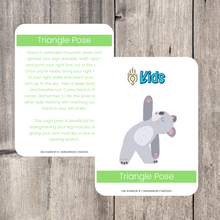 Load image into Gallery viewer, teacher, this is a wonderful resource for children to build their own yoga and mindfulness practice. Use these cards as warm-up activities, brain breaks, a transition between activities, or simply as a fun and engaging yoga and meditation activities.
