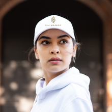 Load image into Gallery viewer, A classic staple. This mesh back snapback hat features a casual and comfortable fit with our OM Warrior logo design and adjustable strap for an every-season essential.