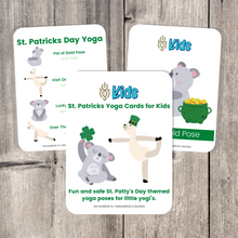 Load image into Gallery viewer, Whether you are a parent practicing yoga with your child, an educator, or a kids yoga teacher, this is a wonderful resource for children to build their own yoga and mindfulness practice. Use these cards as warm-up activities, brain breaks, a transition between activities, or simply as a fun and easy yoga sequence.
