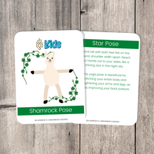 Load image into Gallery viewer, Whether you are a parent practicing yoga with your child, an educator, or a kids yoga teacher, this is a wonderful resource for children to build their own yoga and mindfulness practice. Use these cards as warm-up activities, brain breaks, a transition between activities, or simply as a fun and easy yoga sequence.
