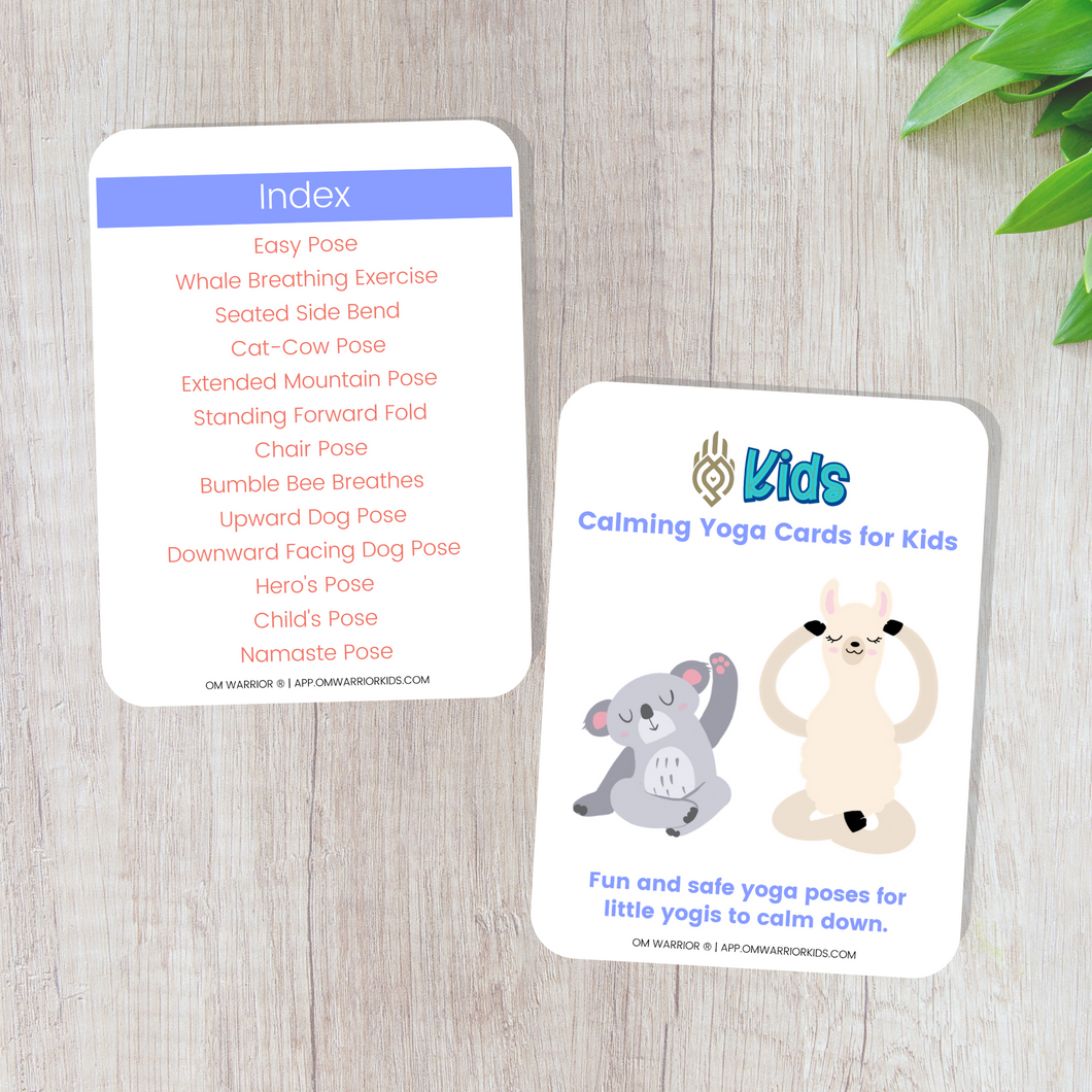 Calming Yoga Cards for Kids