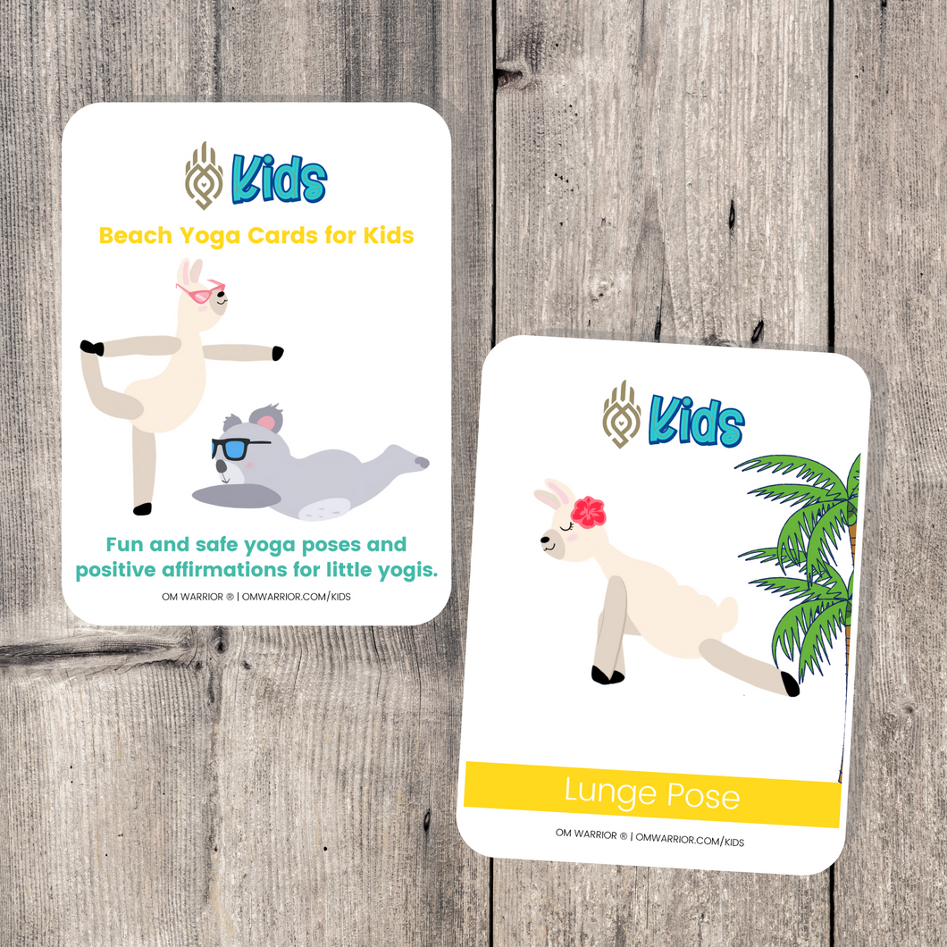 Beach Yoga Cards for Kids