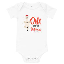 Load image into Gallery viewer, OM For The Holidays Baby short Sleeve Onesie
