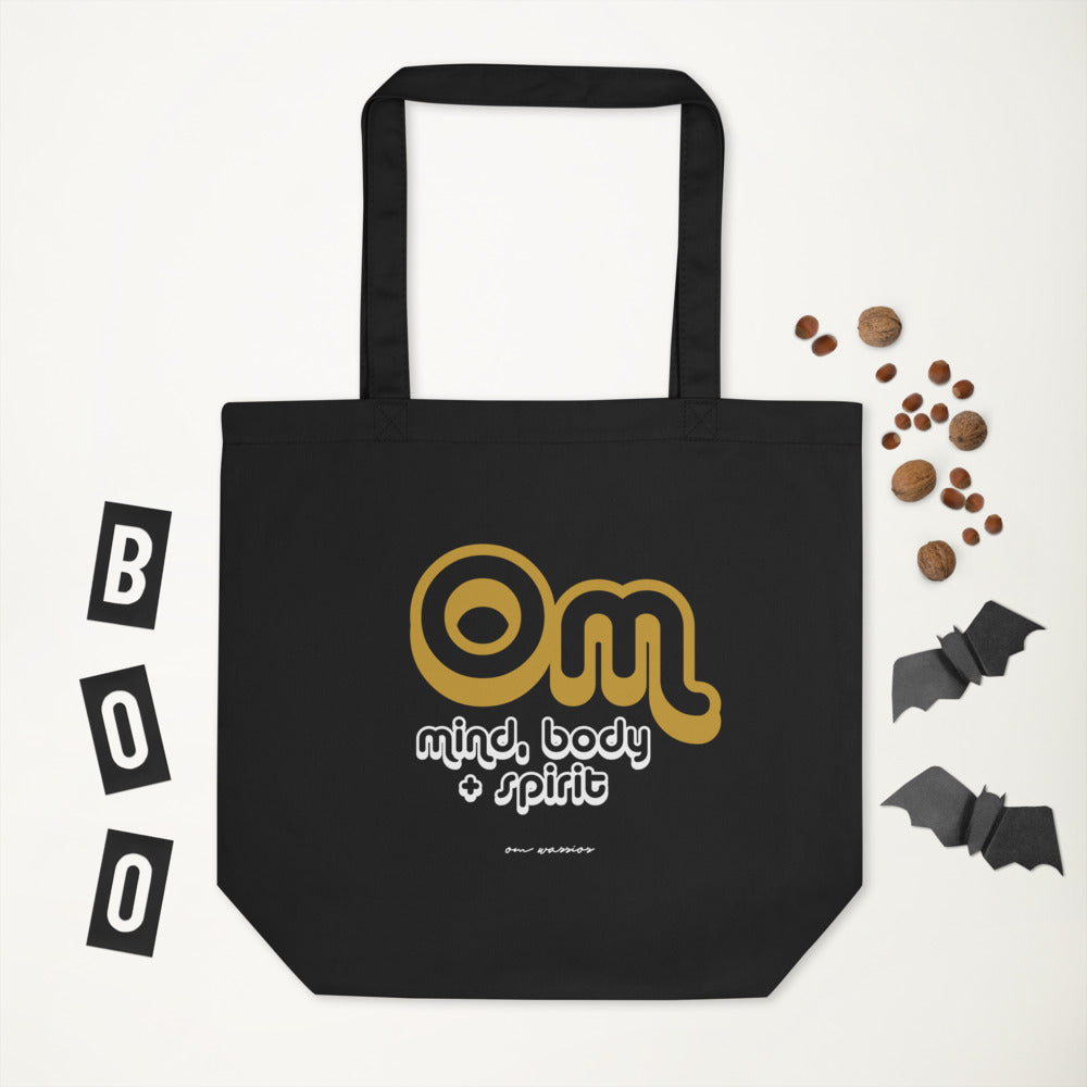 OM Mind Body + Spirit Eco Tote Bag: Halloween Edition