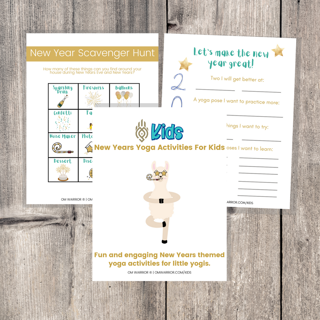Whether you are a parent practicing yoga with your child, an educator, or a kids yoga teacher, this is a wonderful resource for children to build their own yoga and mindfulness practice. Use these cards as warm-up activities, brain breaks, a transition between activities, or simply as a fun and engaging New Years themed yoga and mindfulness activities.