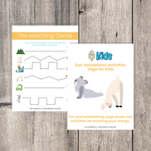 Load image into Gallery viewer, Sun Salutations Yoga Cards and Activities for Kids
