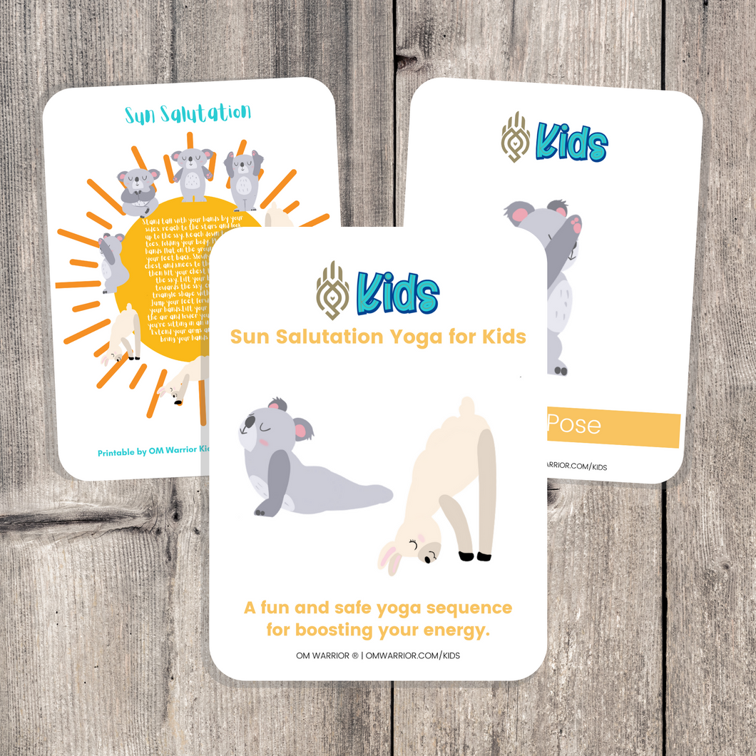 Whether you are a parent practicing yoga with your child, an educator, or a kids yoga teacher, this is a wonderful resource for children to build their own yoga and mindfulness practice. Use these cards as warm-up activities, brain breaks, a transition between activities, or simply as a fun and calming yoga sequence. Our yoga cards are designed for kids of all ages!